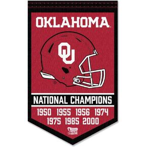 Oklahoma Sooners Football National Champions Banner
