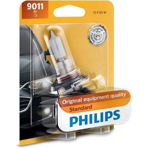 Philips Automotive Lighting 9011 HIR Standard Halogen Replacement Headlight Bulb, 1 Pack