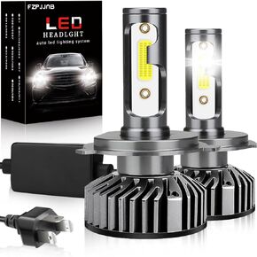Fit for Nissan Versa (2007-2020) LED Bulbs 9003/H4 High/Low Beam, 300% Brightness, 6000K Cool White, IP68 Waterproof LED Headlamps in Kuwait