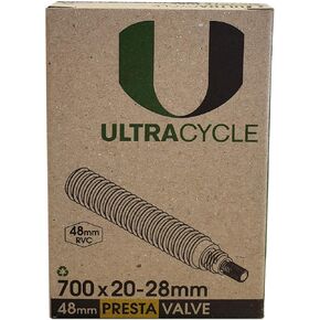 Presta Valve Bicycle Inner Tube Black 48mm PV (RVC) RVC 700x20-28mm
