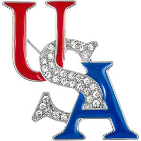 American Flag 4th of July Brooch Pins for Women,Fourth of July Heart Victory Smiley Face Trio Patriotic Memorial Day Pins,American Independence Day Party Gifts for Girls Firopia in Kuwait