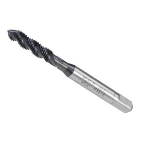 Spiral Flute Threading Tap, M5X0.8 Thread Size, Nitriding Coated HSS Tapping Tool - (Applications: for Processing Holes & Sticky Materials)