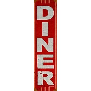 Vintage Retro Diner Metal Sign Shop Cafe Diner Restaurant Unique Wall Decor