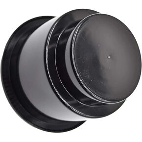 MARINE CITY Black Plastic Drink Cup Holder Without Drain Hole, 3.5 Inches - Ideal for Marines, Boats, Ships, Yachts (1 Pcs)