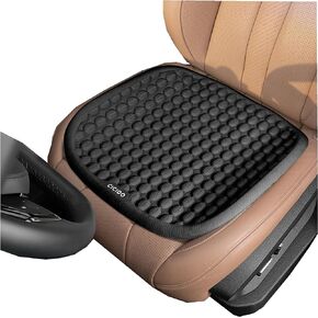 Cooking Seat Covers for Car, Gel Seat Covers with Adjustable Strap, Non Slip Universal Seat Pad for Cooling Gel Car Seat Cushion, Back Support and Seat Cushion Universal Most Cars, SUV Black