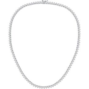 VOLUKA CZ Tennis Chain for Women Men White Gold/Rose Gold/Gold Plated Necklaces