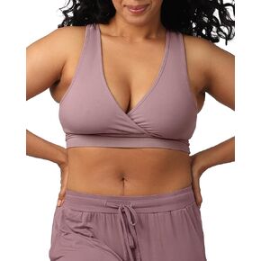 Kindred Bravely French Terry Racerback Nursing Sleep Bra | Maternity Bralette, Nursing Bras for Breastfeeding, Pregnancy Bra (Twilight, Medium)