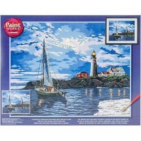 Dimensions Twilight Lighthouse Paint by Numbers for Adults, 20'' W x 16'' L