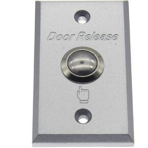 NO/COM Push Exit Release Button Switch Aluminum Alloy Panel for Hollow Door Access Control Systems Home Secuirty
