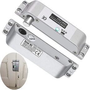 LEXI Upgraded DC12V Electric Drop Bolt Lock, Fail Safe Mode with Adjustment Time Delay, Electric Mortise Lock for Door Access Control