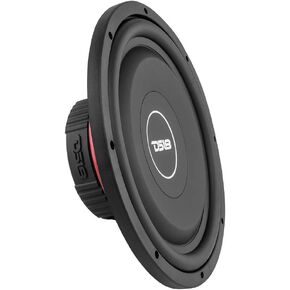 DS18 SRW12.4 Shallow Subwoofer - 12" Speaker, 440 MAX Power, 220W RMS, Rubber Edge and Paper Cone, Red Steel Basket, Voice Coil 4 Ohm Impedance