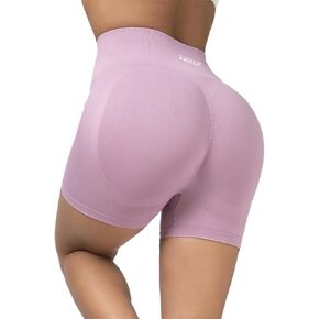 Scrunch Butt Seamless Shorts, Womens 5 Inch Workout Shorts High Waist Stretch Booty Short for Gym/Yoga/Running