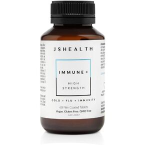 JSHealth Vitamins Immune + Immunity Booster Supplement with Zinc Vitamin C Echinacea and Olive Leaf Antioxidants (60 Tablets)