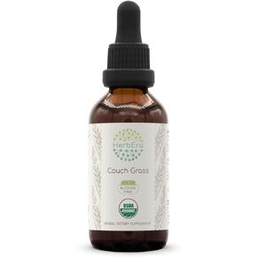 Couch Grass B120 USDA Organic Tincture | Alcohol-Free Extract, High-Potency Herbal Drops | Certified Organic Couch Grass (Elymus repens) Dried Root (4 oz)