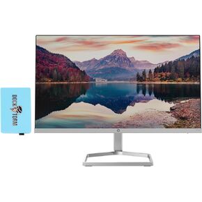HP 22 IPS 1080P FreeSync Monitor Bundle with Docztorm Dock, 22 inch IPS (1920 x 1080) Display, HDMI, VGA, Adjustable Tilt, Ideal for Home & Business, Black & Silver (2024 Latest Model)
