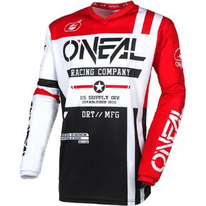 O'Neal Boys Element V.24 Youth Dirt Bike Jersey, Black/Grey, X-Small US