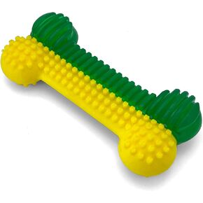 Dog Bone Chew Toy, Soft TPR Rubber - Small 5.5" Size