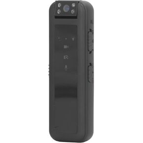 كاميرا صغيرة للجسم، مسجل فيديو يمكن ارتداؤه بدقة 1080 بكسل مع رؤية ليلية، كاميرا أمان بتصميم مشبك خلفي محمول 180 درجة مع مؤشر LED in Kuwait