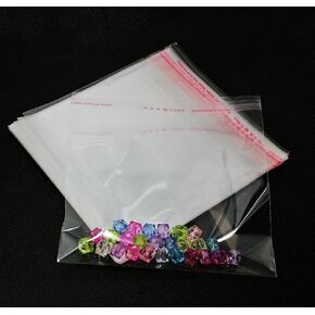 200PCS “5 X 4 Inches" Resealable OPP Bags Bakery Self-Sealing Cellophane Bags, Self-Adhesive Plastic Bags for Cookies Candy Christmas Birthday Party Gifts, Wrappers, Treat Cello Clear Bag, Poly Bags