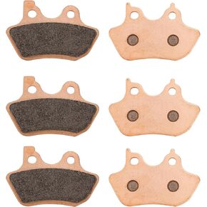 Brake Pads for Harley Davidson Electra Glide Ultra Classic Road King Fatboy Dyna Heritage Softail Night Train Touring,Low Rider, Wide Glide, Super Glide,Severe Sintered Copper Brake Pads