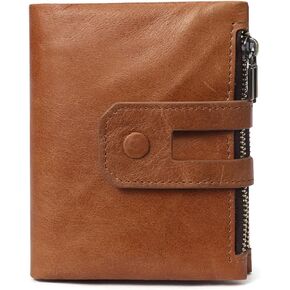 Wallet for Men/Women Gift Box Vintage Top Grain Leather Bag