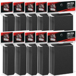 Trading Card Sleeves,Top Loaders Card Protection for Baseball Cards, Matte Card Sleeves Fit for Yugioh,Football,Magic,Sports Cards (6 Multicolored, 61 * 99mm)