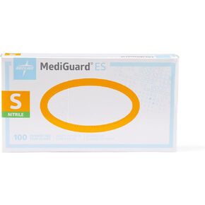 Medline MediGuard ES Exam Gloves, Powder-Free Nitrile, Box of 100