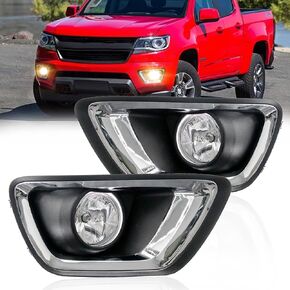 Driving Fog Lights Lamps Assembly for 2015-2019 Chevy Colorado Fog Light Replacement with H16 12V 19W Bulbs Switch and Wiring Kit
