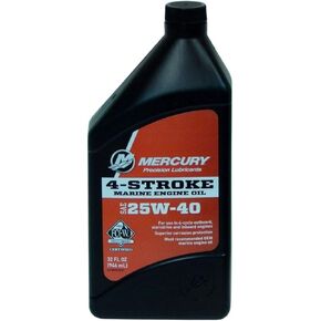 OEM Mercury Marine 4-Stroke FC-W 25W-40 Engine Oil One Quart