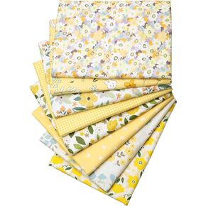Hanjunzhao Cotton Fat Quarters Fabric Bundles 18 x 22 inch for Sewing Quilting Crafting