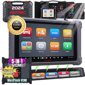 Autel MaxiSys Ultra OBD2 Scanner, 2024 Top MS Ultra Lntelligent Diagnostic Scan Tool [with 5-in-1 VCMI] Upgraded of Ultra Lite/Elite/ MS919 /MS909 Topology 2.0, 40+ Services, ECU Programming & Coding