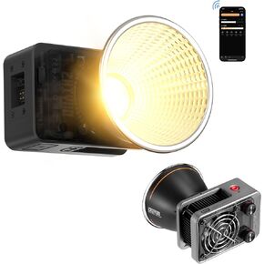 مصباح فيديو ZHIYUN Molus X60 RGB COB LED، إضاءة إخراج مستمرة COB LED، مع 15 مشهدًا، التحكم في تطبيق بلوتوث (X60 RGB Combo)