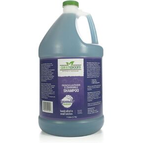 Green Groom French Lavender & Chamomile Aromatherapy Dog Shampoo, 1 Gallon - Soothing and Calming, Chamomile Infused, Natural Ingredients, Professional Grooming Grade, Deodorizing