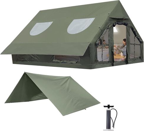 خيمة تخييم قابلة للنفخ مع مضخة، خيام قابلة للنفخ للتخييم في 4 فصول، خيمة قابلة للنفخ مقاومة للماء سهلة الإعداد، خيمة تخييم in Kuwait