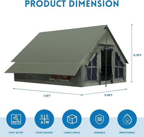 خيمة تخييم قابلة للنفخ مع مضخة، خيام قابلة للنفخ للتخييم في 4 فصول، خيمة قابلة للنفخ مقاومة للماء سهلة الإعداد، خيمة تخييم in Kuwait