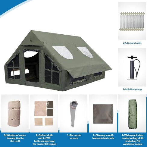 خيمة تخييم قابلة للنفخ مع مضخة، خيام قابلة للنفخ للتخييم في 4 فصول، خيمة قابلة للنفخ مقاومة للماء سهلة الإعداد، خيمة تخييم in Kuwait