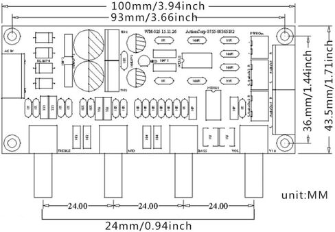 NE5532 HiFi Preamp Pre-Amplifier Tone Board Kit AC 12V OP-AMP HiFi Amplifier (مجموعة DIY) in Saudi Arabia