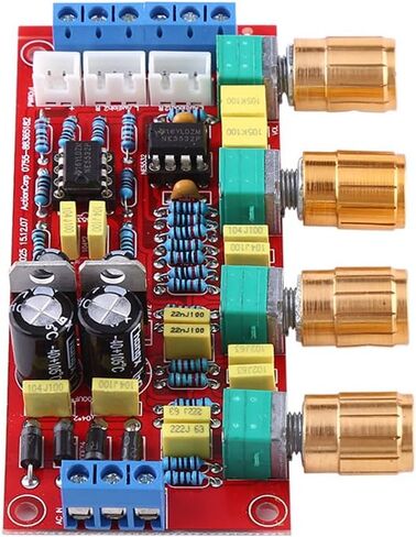 NE5532 HiFi Preamp Pre-Amplifier Tone Board Kit AC 12V OP-AMP HiFi Amplifier (مجموعة DIY) in Saudi Arabia