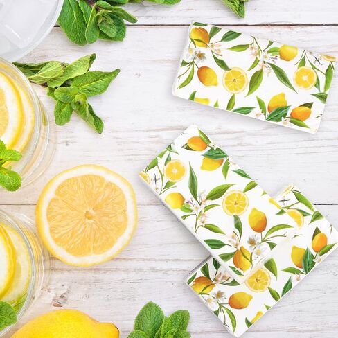 Whaline 30 Pack Summer Pocket Facial Tissues Watercolor Lemon Travel Tissues Packs Hello Summer Portable Travel Facial Tissue Disposable Pocket Tissues for Summer Party Favors Travel Supplies in Saudi Arabia