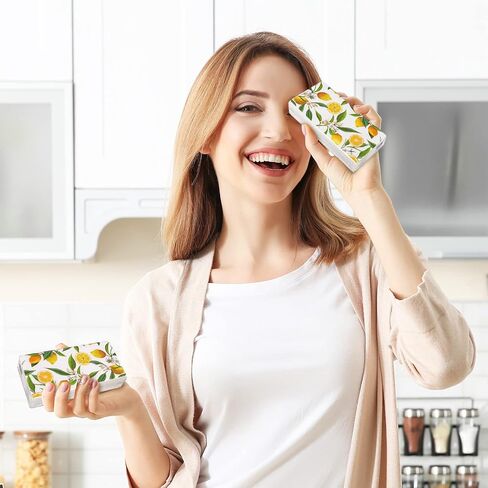Whaline 30 Pack Summer Pocket Facial Tissues Watercolor Lemon Travel Tissues Packs Hello Summer Portable Travel Facial Tissue Disposable Pocket Tissues for Summer Party Favors Travel Supplies in Saudi Arabia
