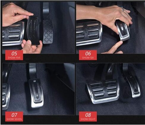 غطاء دواسة فرامل الغاز LIUYE متوافق مع Audi A4 A5 A6 A7 A8 Q5 Q7 (ناقل حركة أوتوماتيكي) in Kuwait