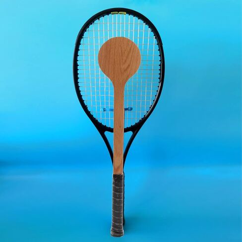 Wooden Spoon Tennis Pointer, Reliable Tennis Pointer Spoon Wood Tennis Sweet Pointer Trainer Racket Swing Practice Training Aid with Storage Bag for Tennis Trainer in Kuwait