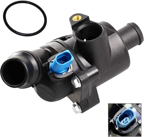 Engine Coolant Thermostat Housing Assembly Water Outlet with Sensor O-ring For Audi A4 1.8L 2002-2006 / For Audi A4 Quattro 1.8L 2002-2005 902-814 06B121111K 06B 121 111K in Saudi Arabia