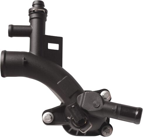 Engine Coolant Thermostat & Housing Assembly Compatible with 2009-2011 Chevrolet Aveo, 2011-2016 Chevrolet Cruze, 2013-2018 Chevrolet Sonic, 2009-2010 Pontiac G3 96984104, 55564891 in Saudi Arabia