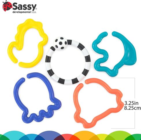 Sassy Eco Ocean Link O’ Lots | مصنوع باللون الأخضر باستخدام البلاستيك النباتي | 0+ أشهر in Kuwait