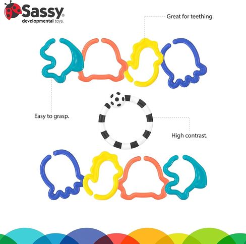 Sassy Eco Ocean Link O’ Lots | مصنوع باللون الأخضر باستخدام البلاستيك النباتي | 0+ أشهر in Kuwait