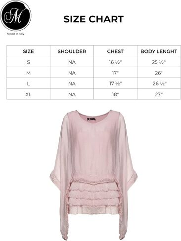 M Made in Italy Women's Ruffle Layered Scoop Neck Blouse in Saudi Arabia