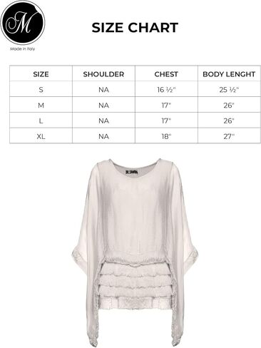 M Made in Italy Women's Ruffle Layered Scoop Neck Blouse in Saudi Arabia