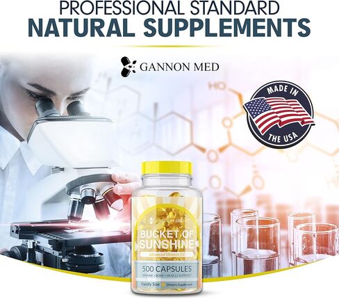 Vitamin D Supplement 125mcg 5000 IU of D3 Per Softgel Supports Bones, Muscles, Immune Support, Improved Calcium Absorption, Made in USA, Mood Support Non GMO 500 Softgel Family Pack in Saudi Arabia