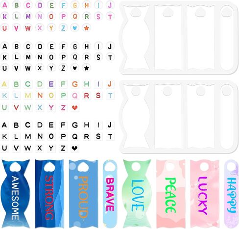 8Pcs Name Tag Mold for Stanley, Name Plate for Stanley Silicone Mold for Stanley Name Plate Mold for Stanley Name Plate 40oz Personalized for Stanley Name Plate with 110 Letters in Kuwait